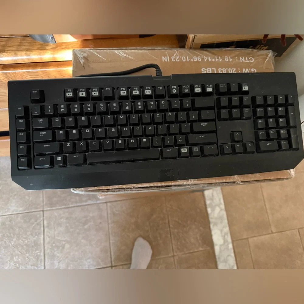 Razer Full-Size Black Wired Gaming Keyboard